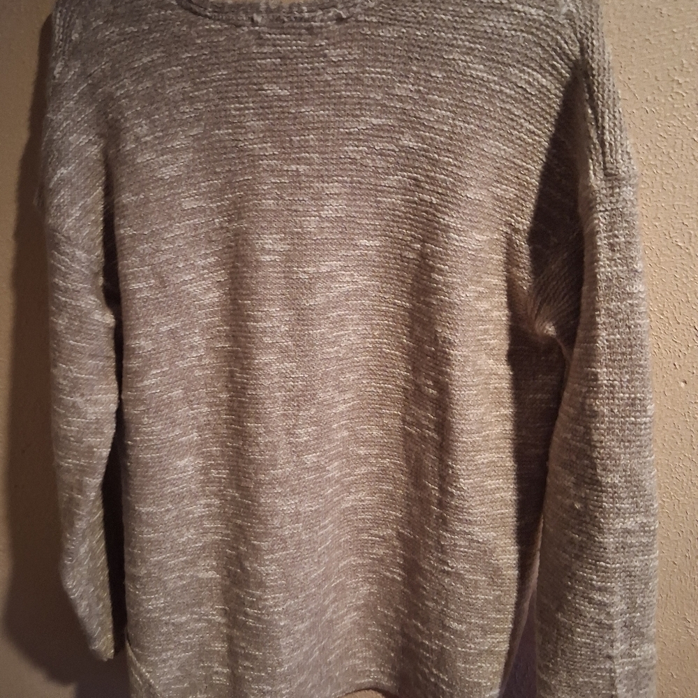 Pure Jill Textyred Knit Cream Tan Cotton Blend Sweater SP - Picture 7 of 7